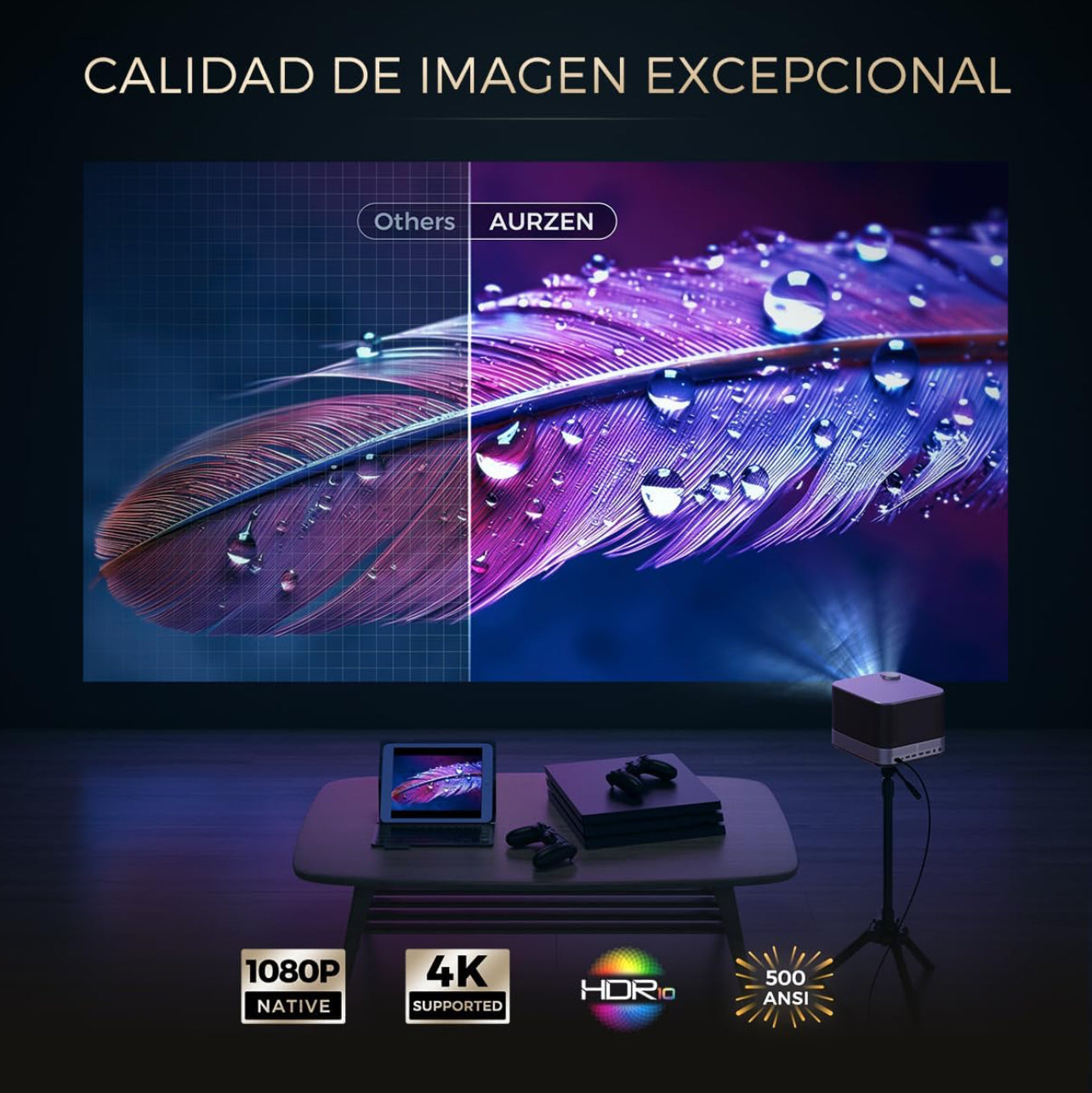 Proyector 4K MÁXIMA Calidad