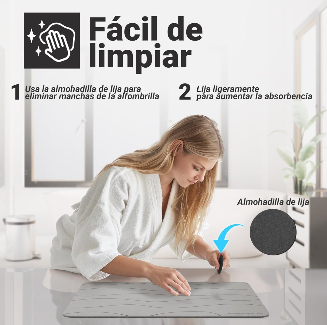 Alfombra De Baño Secado Rapido