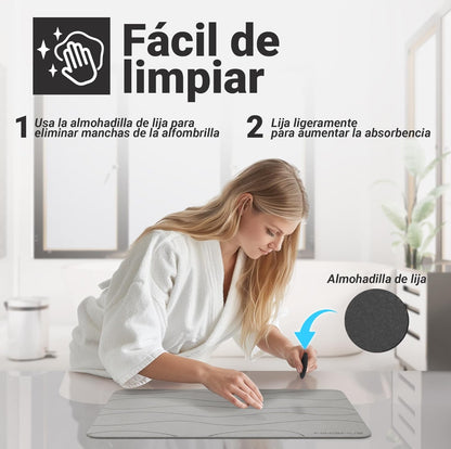 Alfombra De Baño Secado Rapido